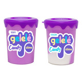 Gelelé Slime Candy Soft + Candy Color - Kit Cor Roxa