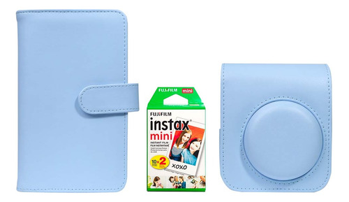 Kit Accesorios Instax Pastel Blue + Pack Películas 2x10