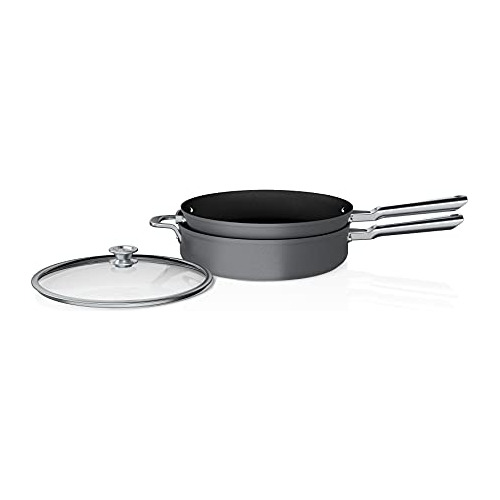 Set De Utensilios De Cocina Ninja Neverstick Grey