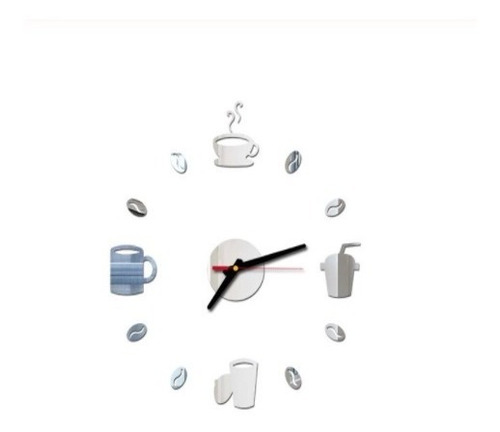 Reloj De Pared Moderno De Café En 3d En Forma De Taza 