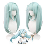 Genshin Impact Faruzan Cosplay Peluca Largo Pelo 50cm