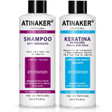 Atinaker Alaciante - Keratina Brasileña Suave Bxtx + Champú