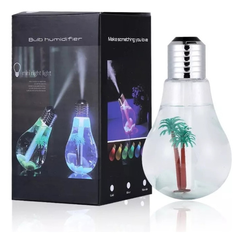 Humidificador Led Ultrasónico Diseño Bombillo 400ml+esencia