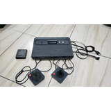 Atari 2600 Completo Funcionando. Só O Controle 2 Que Não Vai Pra Baixo