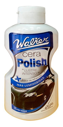 Cera Polish Walker Para Lustre Intenso 450ml Con Carnauba