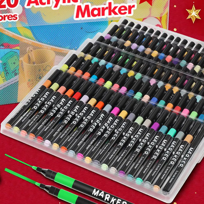 120 Colores Marcadores Acrílica Tinta A Base De Agua Ligutec Para Cómic Diseño Dibujo Escolar No Toxico Para Niños Adultos | MercadoLibre
