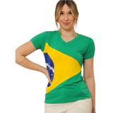 Blusinha Feminina Da Copa T-shirt Moda Torcedor