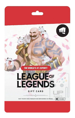 League Of Legends Cartão 4575 Rp Lol Riot Points Imediato
