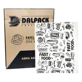 Papel Acoplado Lanches Hambúrguer Delivery 30x38 C400 Full
