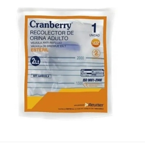 Recolector Urinariocranberry Pack 10 Unidades