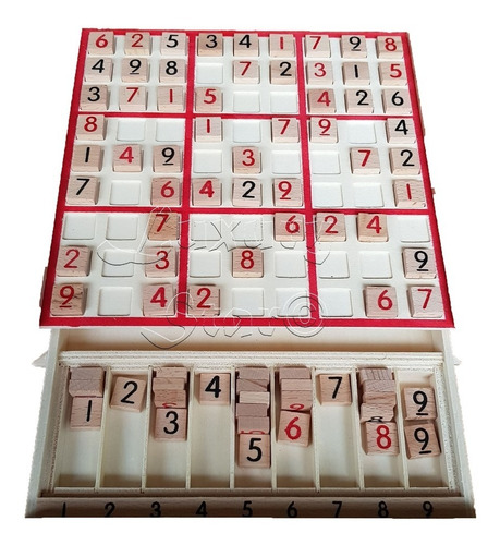 Sudoku Madera Juego Mental Matematico Numeros 100 Ejercicios