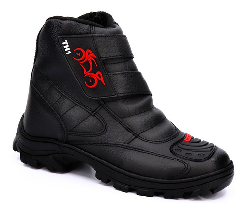 Bota Coturno Tênis Motoqueiro + Carteira De Couro De Brinde