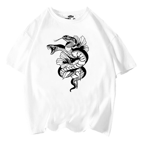 Playera Serpiente Doble Oversize Espalda Fkttsh  D132