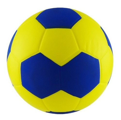 Balón Esponja Pu. Handball 6   Amarillo/azul