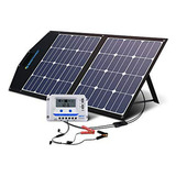 Panel Solar Plegable  80w, 12v Kit Solar Portátil Con Pantal