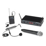 Sistema Inalambrico Samson C288 Microfono Vincha Y Corbatero