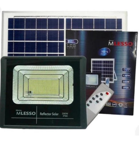 Reflector Solar Led 200w Exterior Panel Y Control Industrial