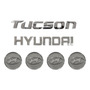 Kit Emblemas Hyundai Tucson (6 Pack Emblemas Y Tapas De Rin) Hyundai Tucson