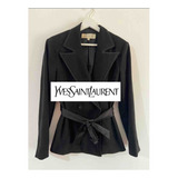 Blazer Negro Yves Saint Lauren S