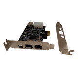 Placa Pci-ex Firewire 1394 400, Low-profile Chip Texas Novas