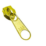 Cursor Dourado Para Ziper Nº 5 Ou 6 - 50 Unidades