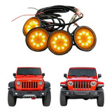 Luces Led Para Parrilla De Jeep Wrangler Jk 07-17 Y Jl 18-21