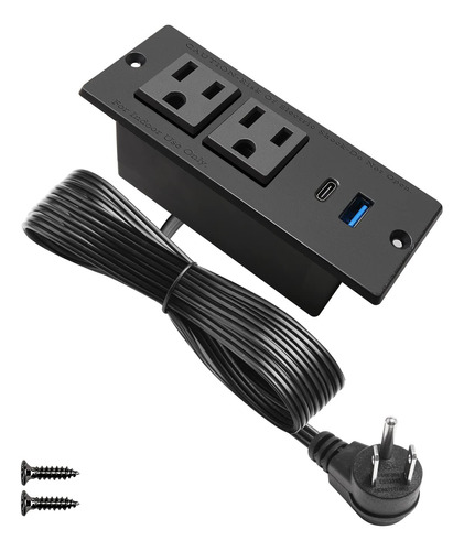 Regleta De Alimentacion Empotrable Usb C, Estacion De Alimen