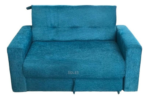 Sillón Sofa Cama 3 Cuerpos Stock Entrega Inmediata Turquesa