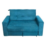 Sillón Sofa Cama 3 Cuerpos Stock Entrega Inmediata Turquesa