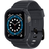 Case + Pulseira Spigen Rugged Pro 44mm Apple Watch Charcoal