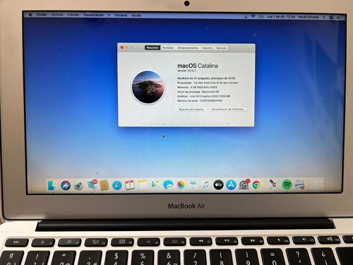 Macbook Air (11 Pulgadas, Principios De 2015)