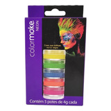 Tinta Cremosa Facial Colormake Neon 5 Cores