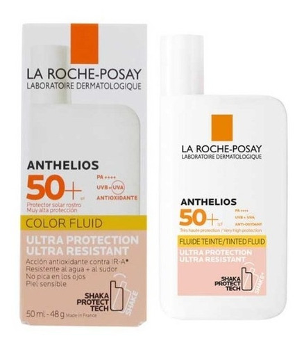 Protector Solar La Roche Posay Anthelios Color Fluid Fps50