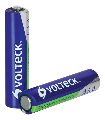 Pilas Recargables Larga Duración Aaa 1000 Mah Volteck 47205