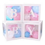 Cubo Baby Para Globos X 4. Decoraciones De Baby Shower
