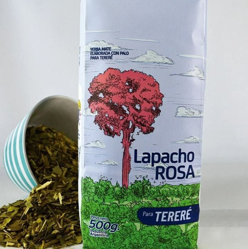 Yerba Mate Para Tereré Lapacho Rosa Molienda Gruesa X 10 Paq