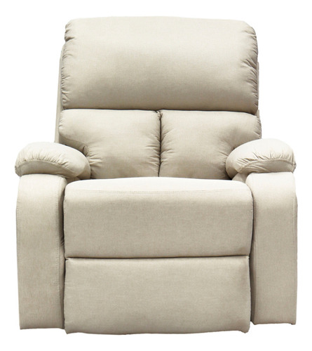 Sillón 1 Cuerpo Reclinable Beige Midtown