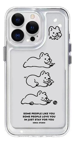 Funda De Teléfono Transparente Para Pareja, Diseño Original,