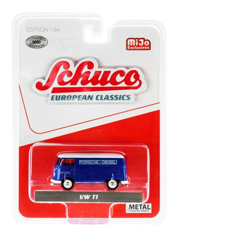 Schuco Vw T1 Porsche Diesel Azul 1:64 Mijo Exclusives