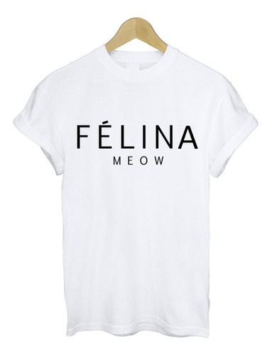 Playera Camiseta Blusa Felina Gatos Cat Moda Francia Unisex 