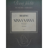Partitura Piano Violino Ninna Nanna Op 49 Nº 4 Brahms
