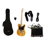 Combo Guitarra Electrica Parquer Tele Richards Amp 5w Cuota