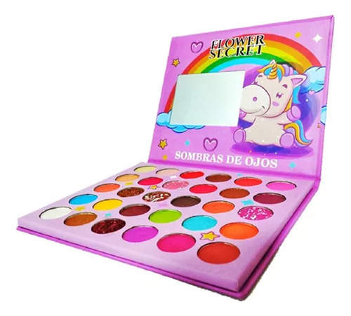 Paleta De 30 Sombras Maquillaje Niña Flower Secret