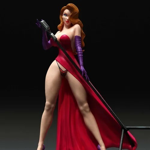 Archivo Stl Jessica Rabbit Diorama Impresoras 3d H035