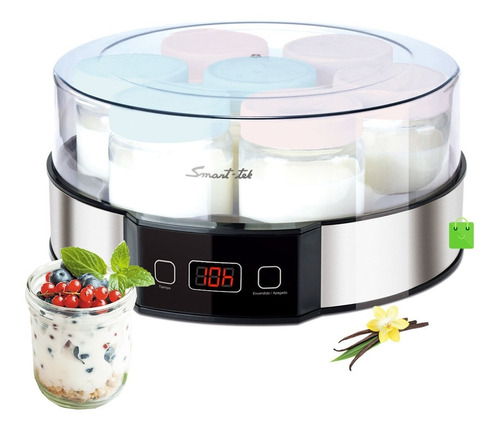 Yogurtera Smart-tek Digital 7 Timer Recip Vidrio 1,2lt Ym750