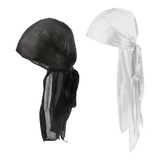 2 Piezas Durag Headwear Cap Cabello Pérdida Bufanda Bandana