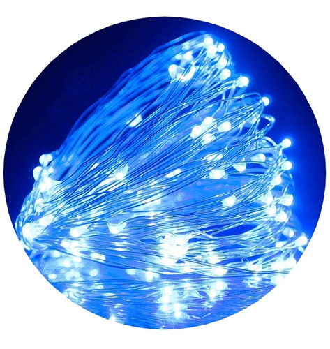 Alambre Luces Led 3 Metros Colores Cable Hilo Tira Exterior Pilas Navidad Pack 10