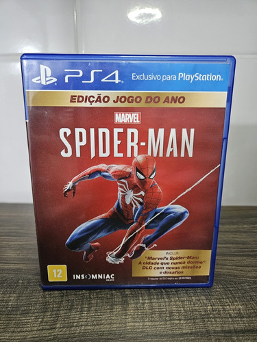 Ps4 Spider Man Homem Aranha Playstation 4 Edição Jogo Do Ano