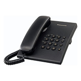 Lote De 5 Teléfonos Panasonic Kx-ts500 Fijo - Color Negro