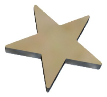 Figuras Estrella 3cm Mdf Fibrofácil Esp 3mm X100 Un